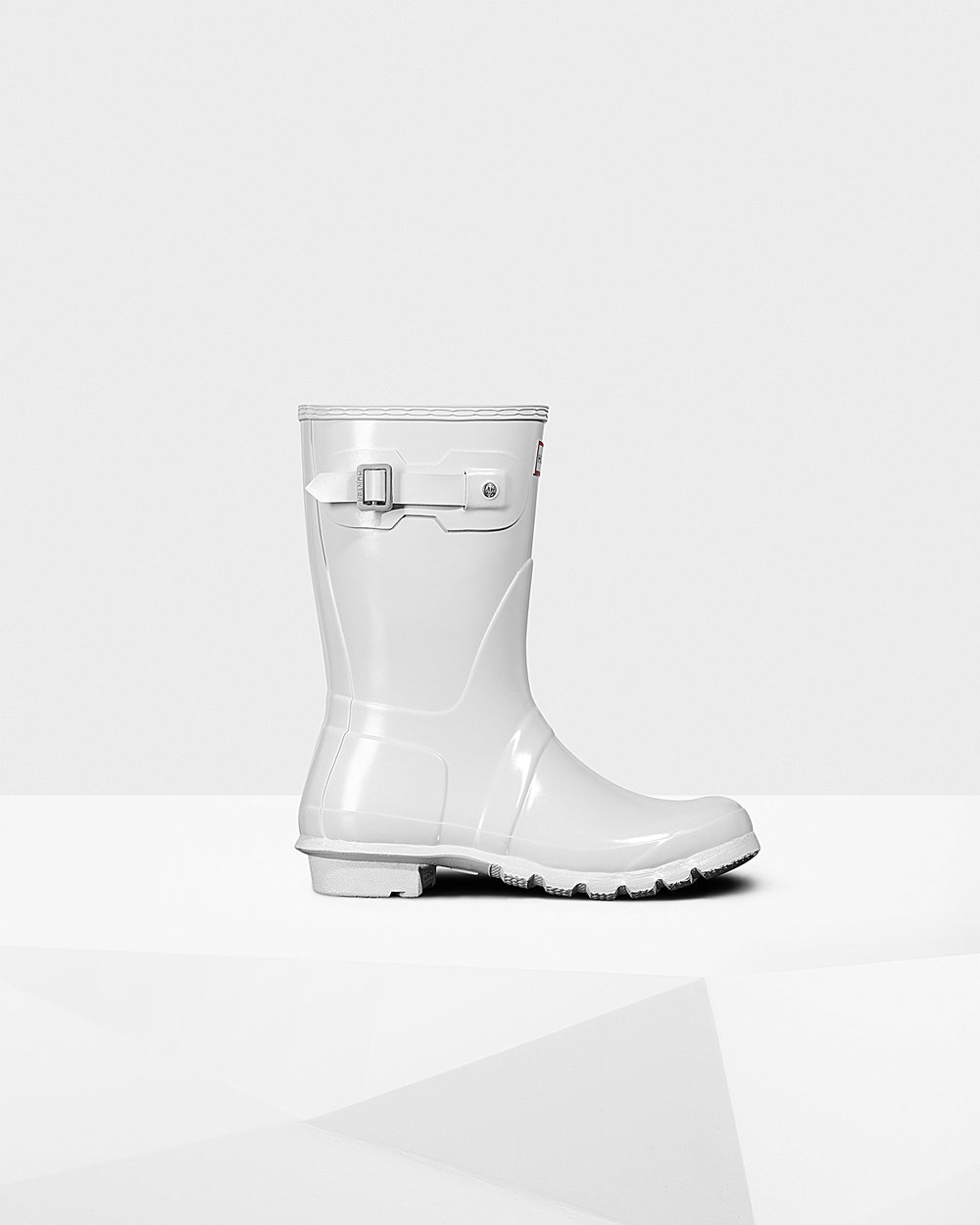 Hunter Mujer Original Gloss - Botas de Lluvia Blancas - 891-KJFQTS